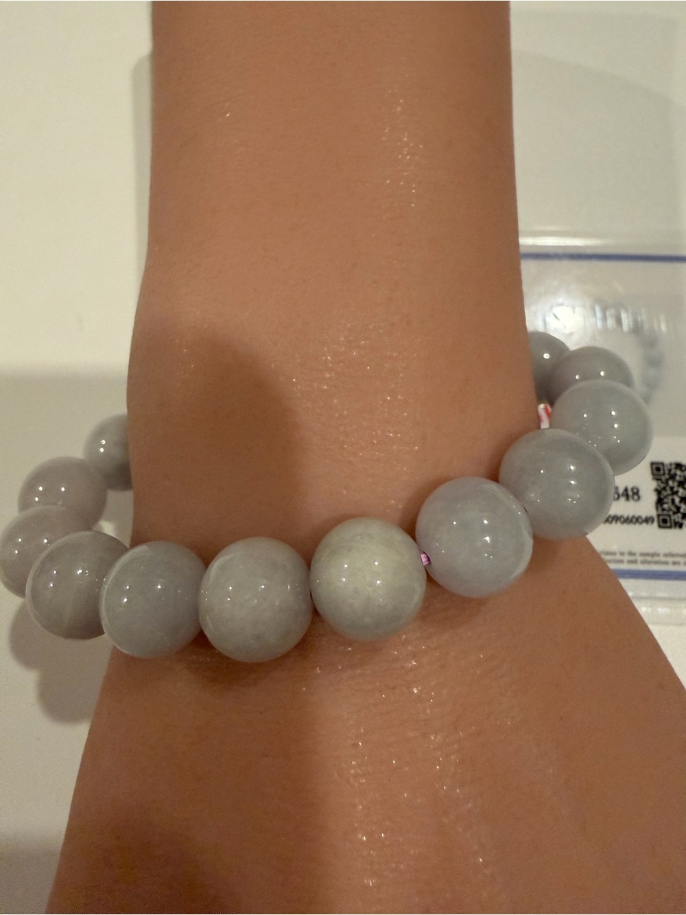 Authentic burmese jade bracelet